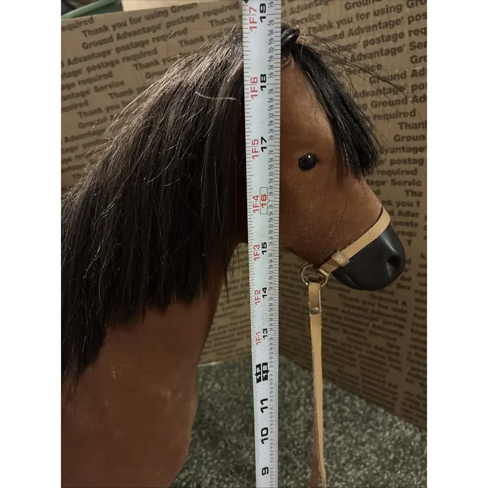 18 In American Girl Brown Bay Horse with Bridle Vintage